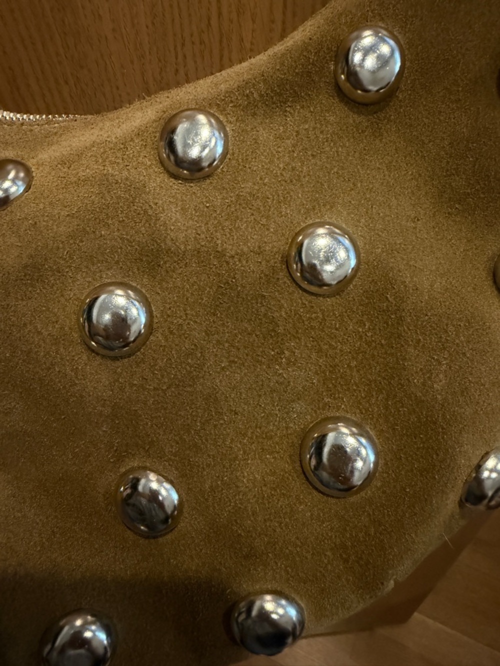 Clare V. Lune w/ Studs Shoulder Bag - Picture 3 of 7